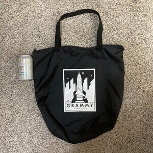 45th Grammy Awards Black Tote Bag with 7 Up Logo and Zipper 2003